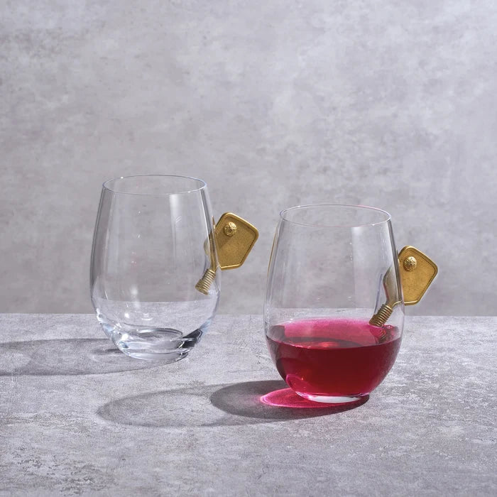 Set of 2 Pickleball Wine Glasses - Madison's Niche