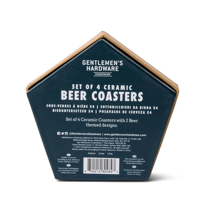 Set of 4 Beer Coasters - Madison's Niche