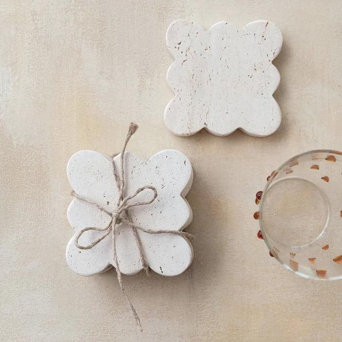 Set of 4 Scalloped Coasters - Madison's Niche