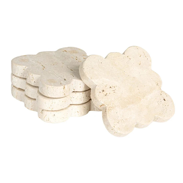 Set of 4 Scalloped Coasters - Madison's Niche