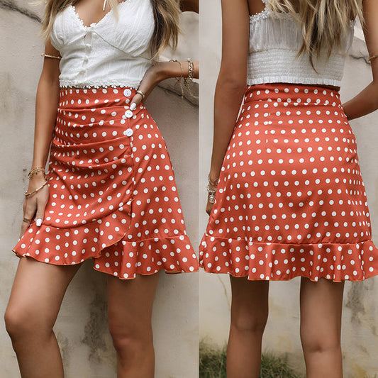 Short Hip Wrap Skirt