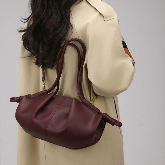 Shoulder Bag Handbags Women High Grade Fashionable Cloud Bag Women Textured Office Messenger Bag