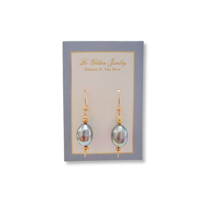 Simple Iridescent Earrings