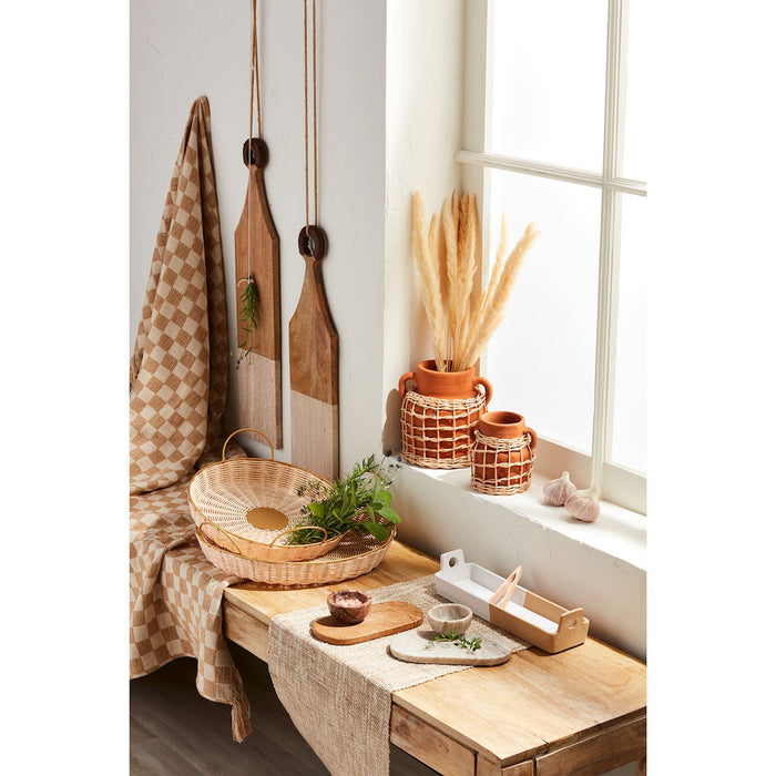 Small Leather Handle Board - Madison's Niche