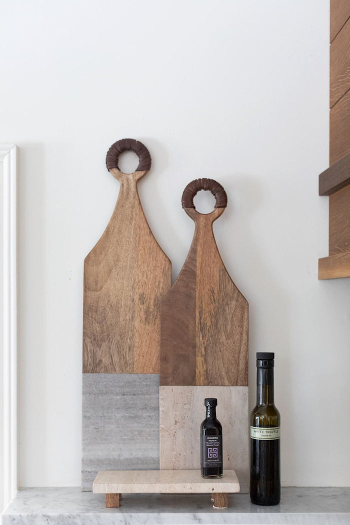 Small Leather Handle Board - Madison's Niche