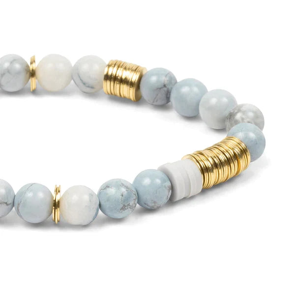 Stacking Bracelet in Blue Howlite - Madison's Niche
