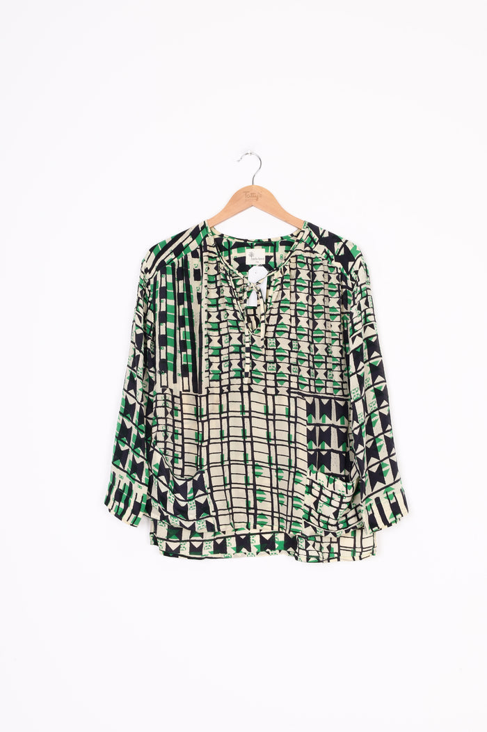Stella Forest Womens Green Blouse Size 38