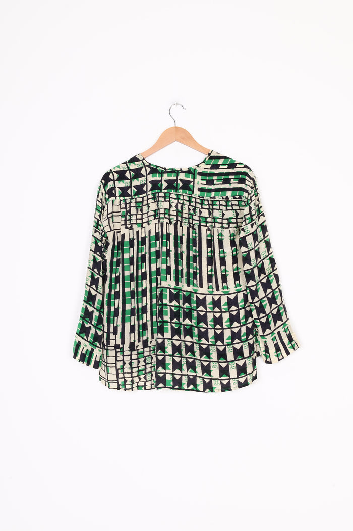 Stella Forest Womens Green Blouse Size 38