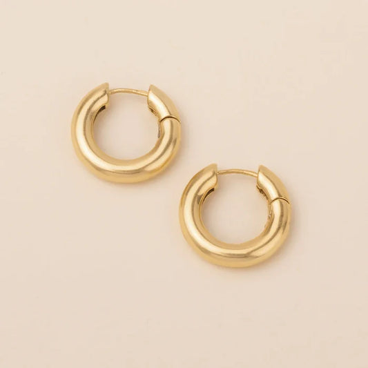 Stellar Hoops in Gold - Madison's Niche