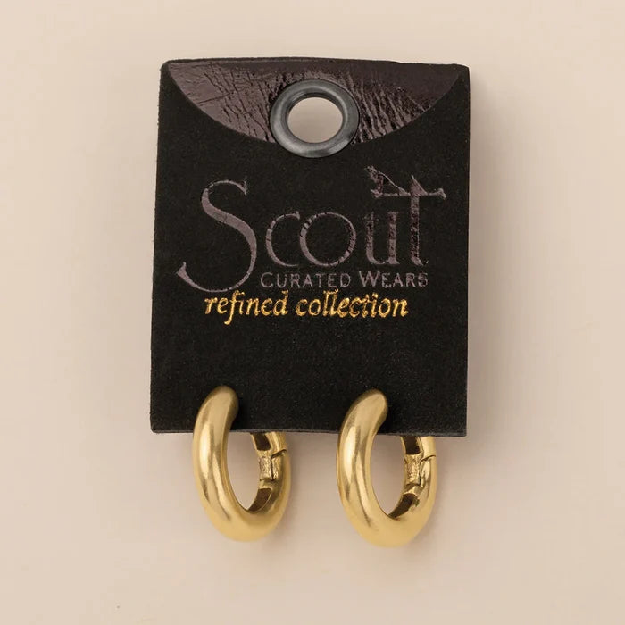 Stellar Hoops in Gold - Madison's Niche