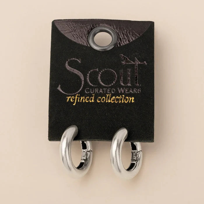 Stellar Hoops in Silver - Madison's Niche