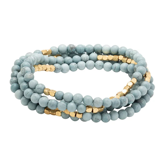 Stone Wrap - Blue Howlite - Madison's Niche