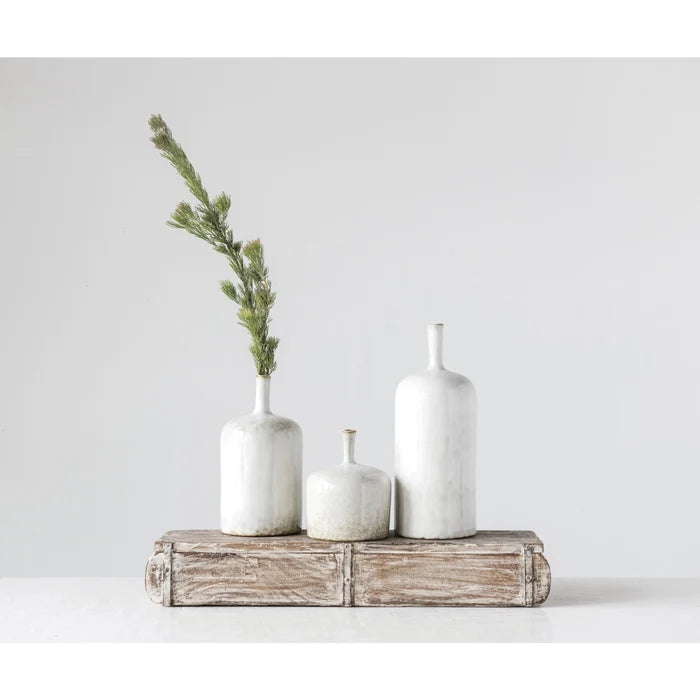 Stoneware Vase With Glaze - Madison's Niche