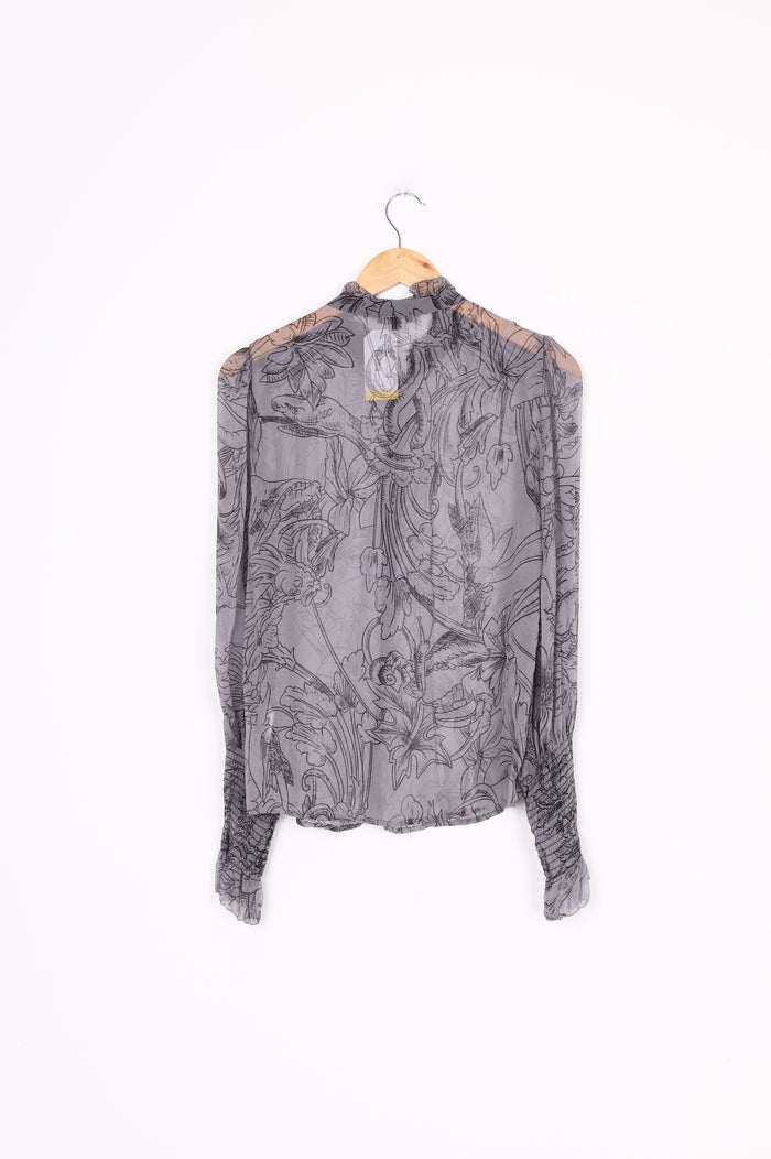 Storm Womens Grey Blouse Size 8