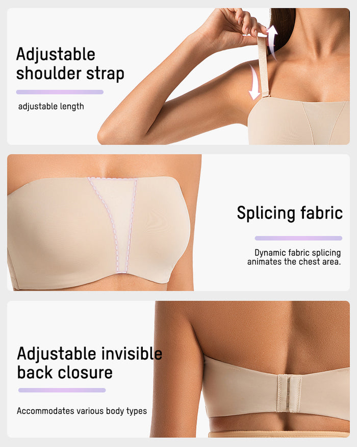Strapless Anti-Slip Full Coverage Bandeau Bra