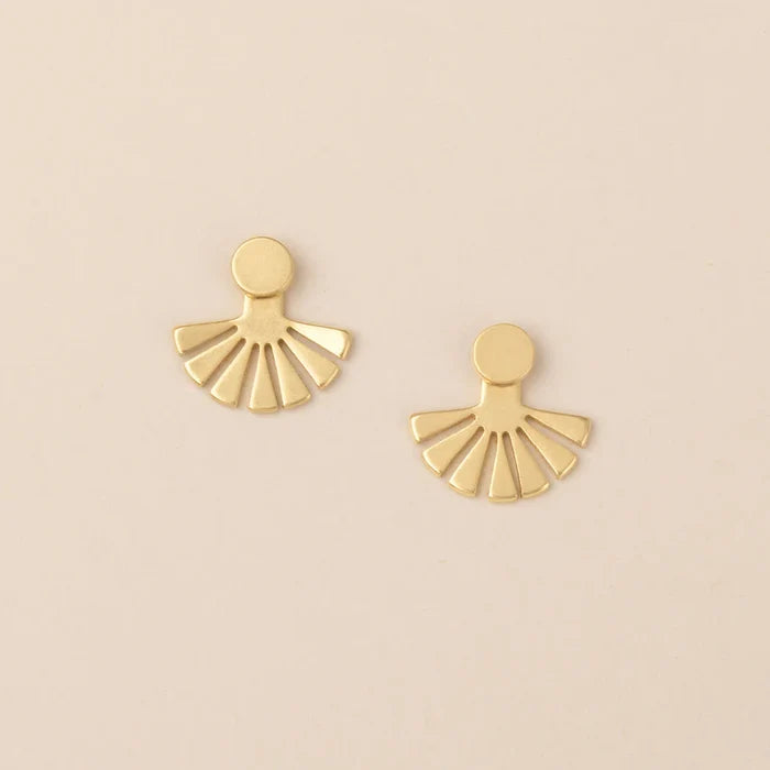Sunburst Ear Jacket in Gold - Madison's Niche