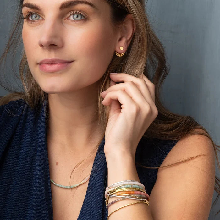 Sunburst Ear Jacket in Gold - Madison's Niche