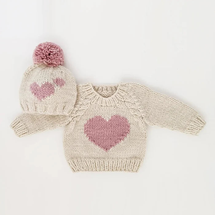Sweetheart Crew Neck Sweater - Madison's Niche