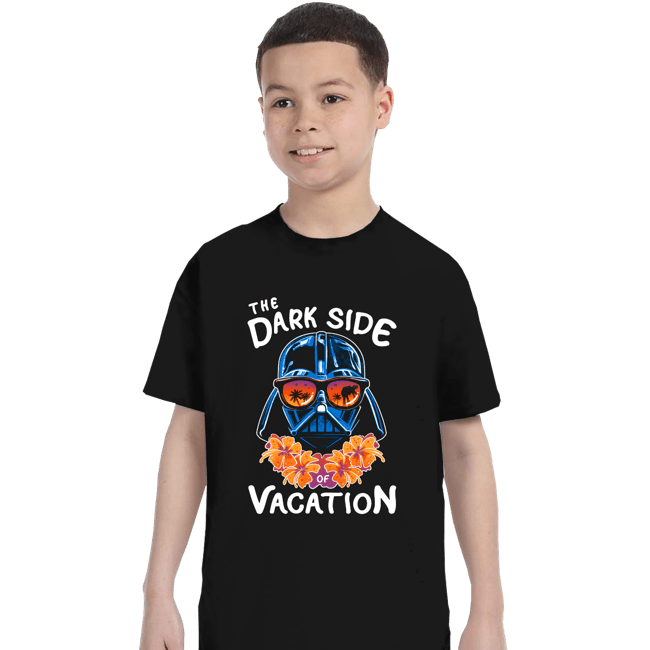 Daily_Deal_Shirts T-Shirts, Youth / XS / Black The Dark Side Of Vacation