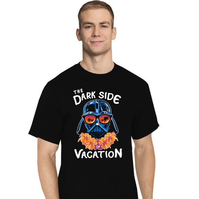 Daily_Deal_Shirts T-Shirts, Tall / Large / Black The Dark Side Of Vacation