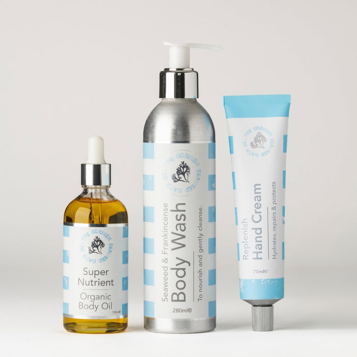 The Nourish & Restore Body Set - The Cornish Seaweed Bath Co.