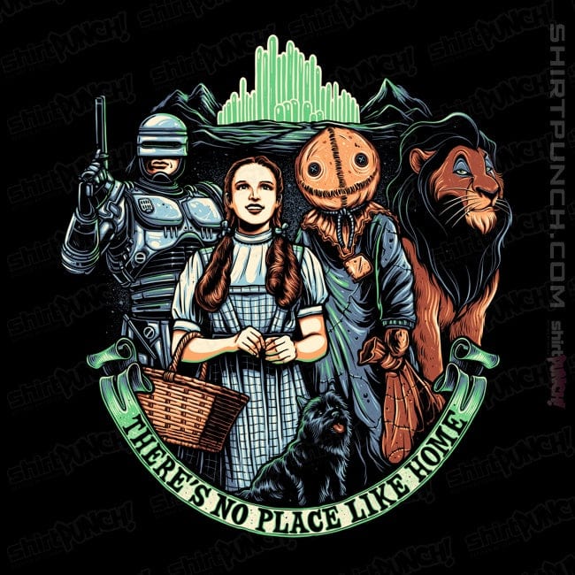 Daily_Deal_Shirts Magnets / 3"x3" / Black There's No Place Like Home