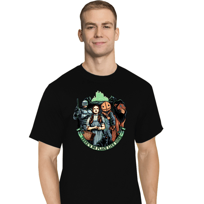 Daily_Deal_Shirts T-Shirts, Tall / Large / Black There's No Place Like Home