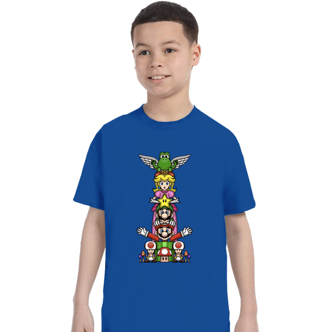 Secret_Shirts T-Shirts, Youth / XS / Royal Blue Totem Of Heroes