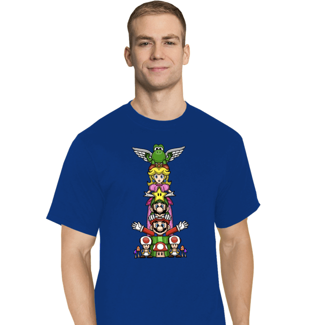 Secret_Shirts T-Shirts, Tall / Large / Royal Blue Totem Of Heroes