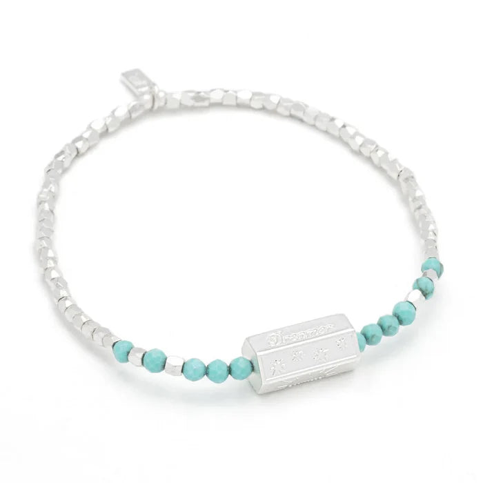 Tranquility Stella Bracelet in Turquoise Silver - Madison's Niche