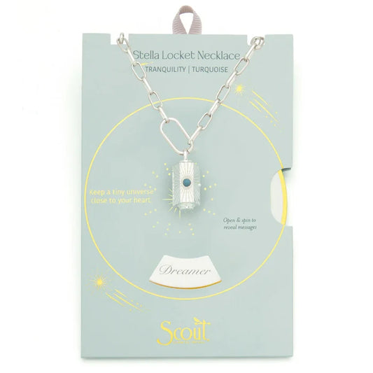 Tranquility Stella Necklace in Turquoise Silver - Madison's Niche