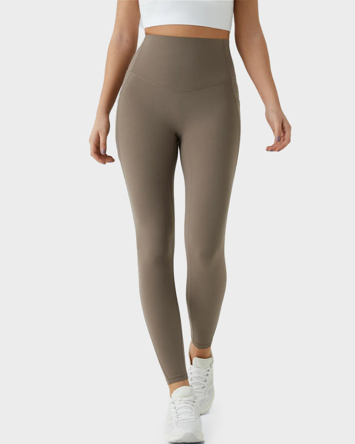 Tummy Control Butt-Lifting Training Leggings with Pockets