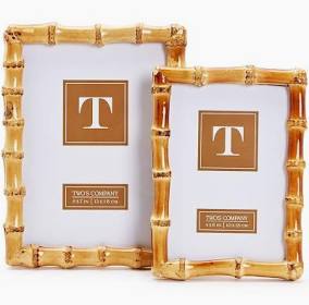 Two's Company Natural Bamboo Frame.