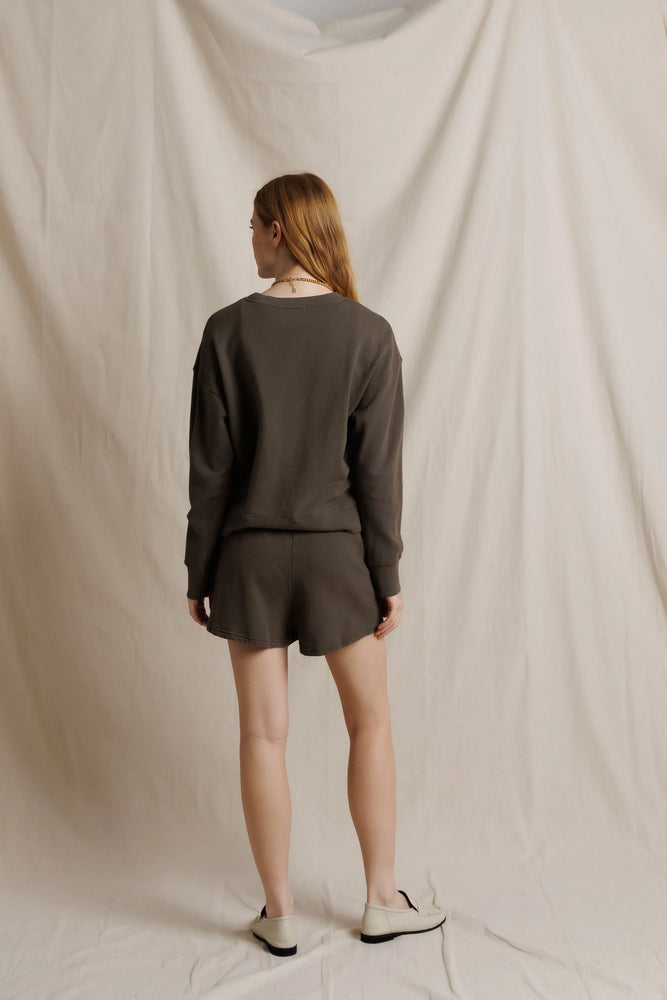 Tyler French Terry Pullover Sweatshirt - Dark Olive