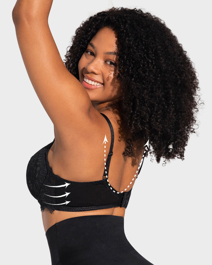 Ultra-Light Lace Underwire Push-Up Bra