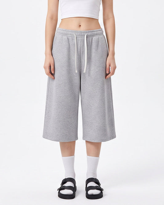 Unisex Drawstring Athletic Sweat Shorts