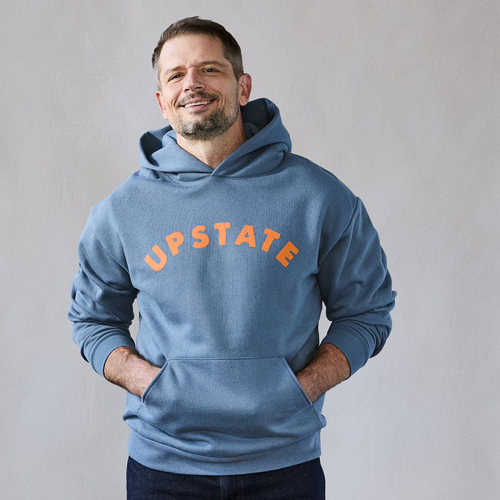 Upstate Arch Hoodie - Slate Blue