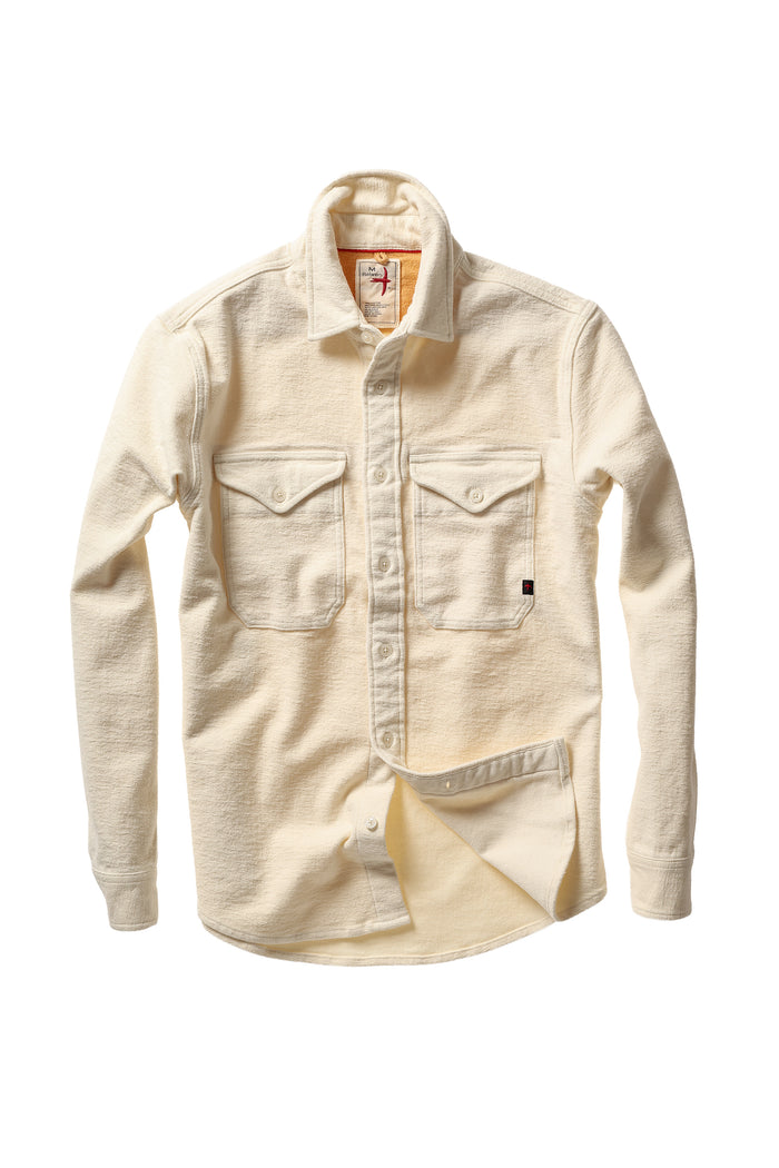 Utility Work Shirt - Bone Felted Twill
