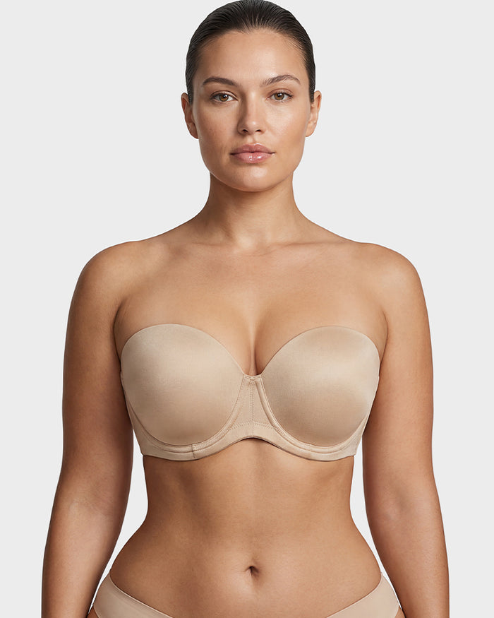 Versatile Underwire Bandeau Bra With Removable Straps