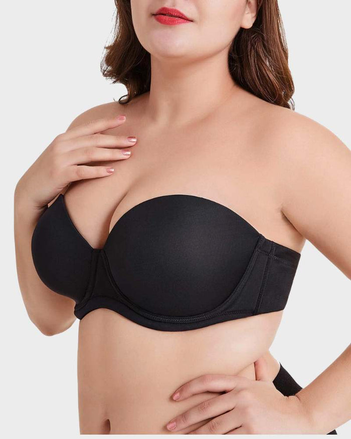 Versatile Underwire Bandeau Bra With Removable Straps