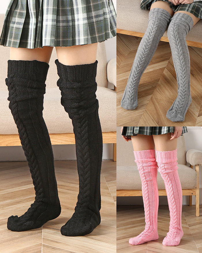 3Pcs (Black+Grey+Pink) / 33inch/85cm