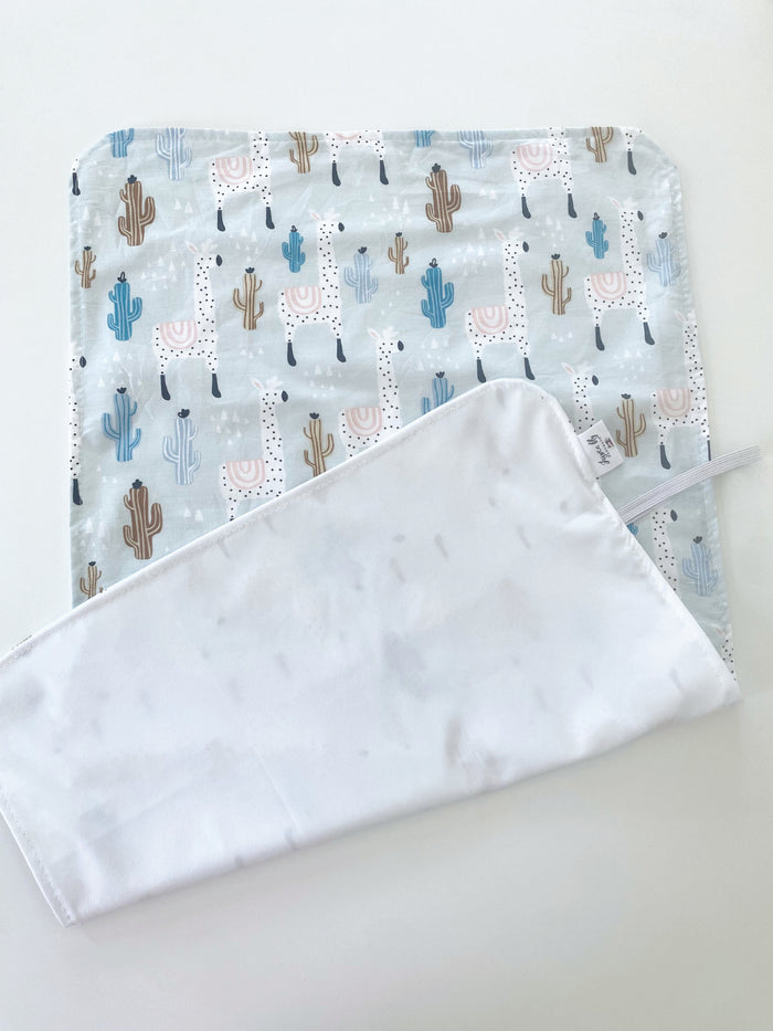 Waterproof changing mat in llama pattern