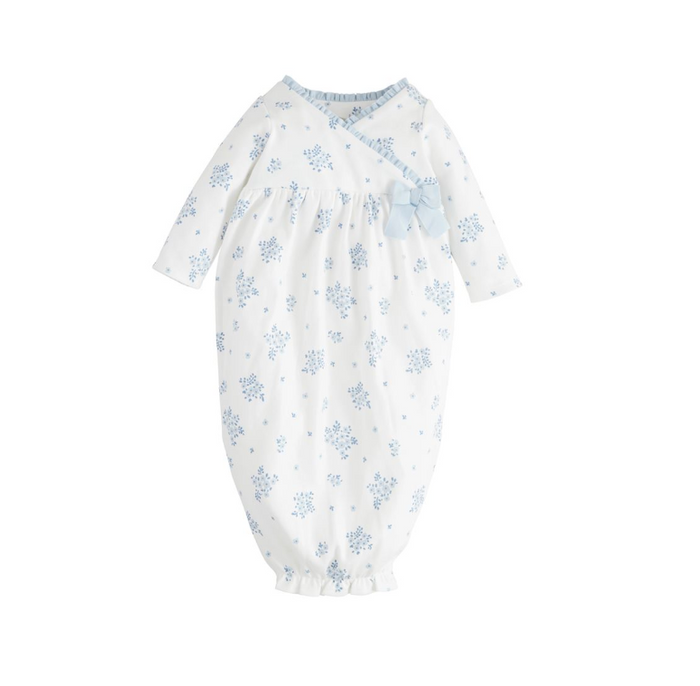 White Disty Floral Gown - Madison's Niche