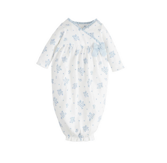 White Disty Floral Gown - Madison's Niche
