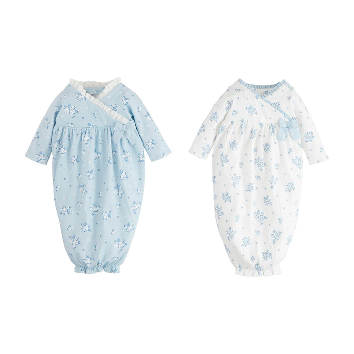White Disty Floral Gown - Madison's Niche