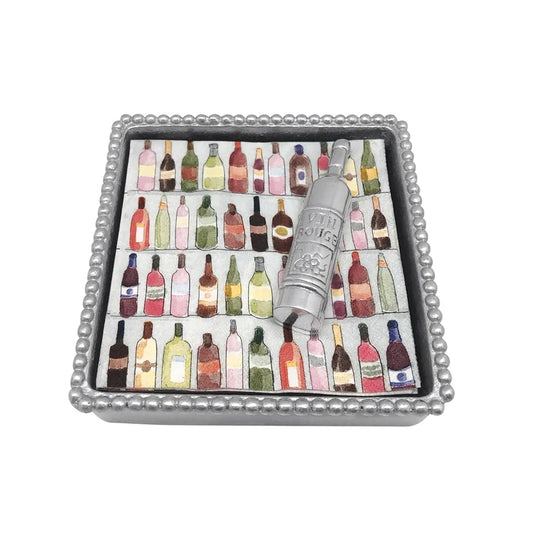 Wine Bottle Napkin Box - Madison's Niche