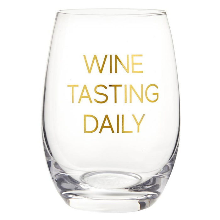 "Wine Tasting Daily" Wine Glass - Madison's Niche