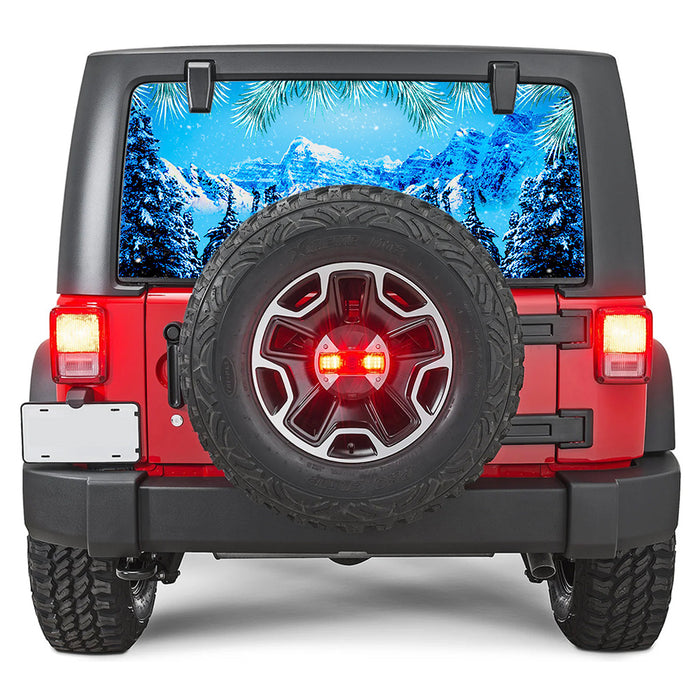 Winter Skyline Rear Window Decal