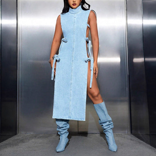 Women Clothing Sexy Trend Personality Denim Dress