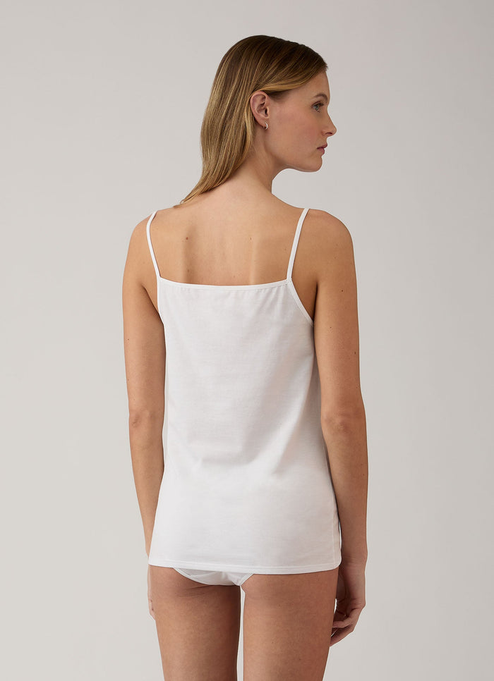 Women's Cotton Cami in White